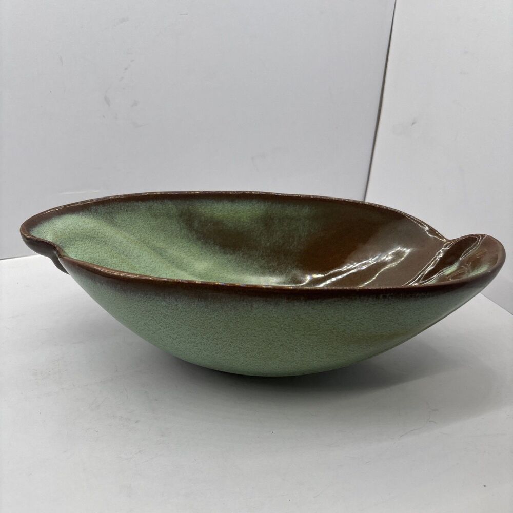 Vintage Frankoma Plainsman Prairie Green Oblong Bowl #202. 3 Available